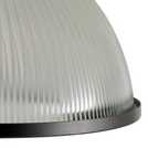 Habitat Eumee Pressed Glass Flush Ceiling Light - Gunmetal
