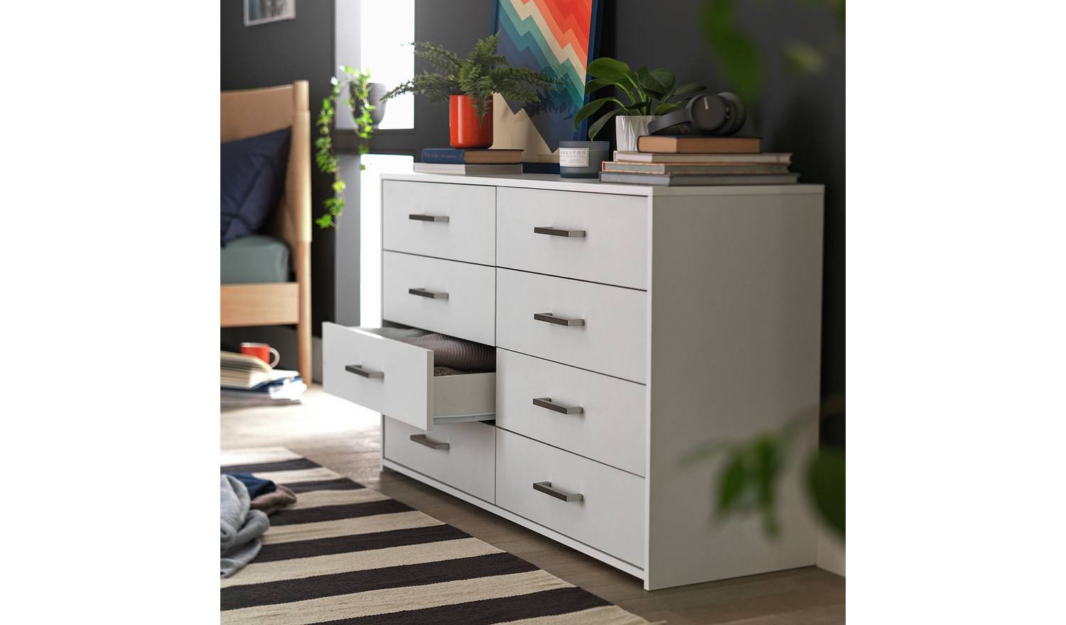 Argos Home Oslo 8 Drawer Chest - White – Interactive Group