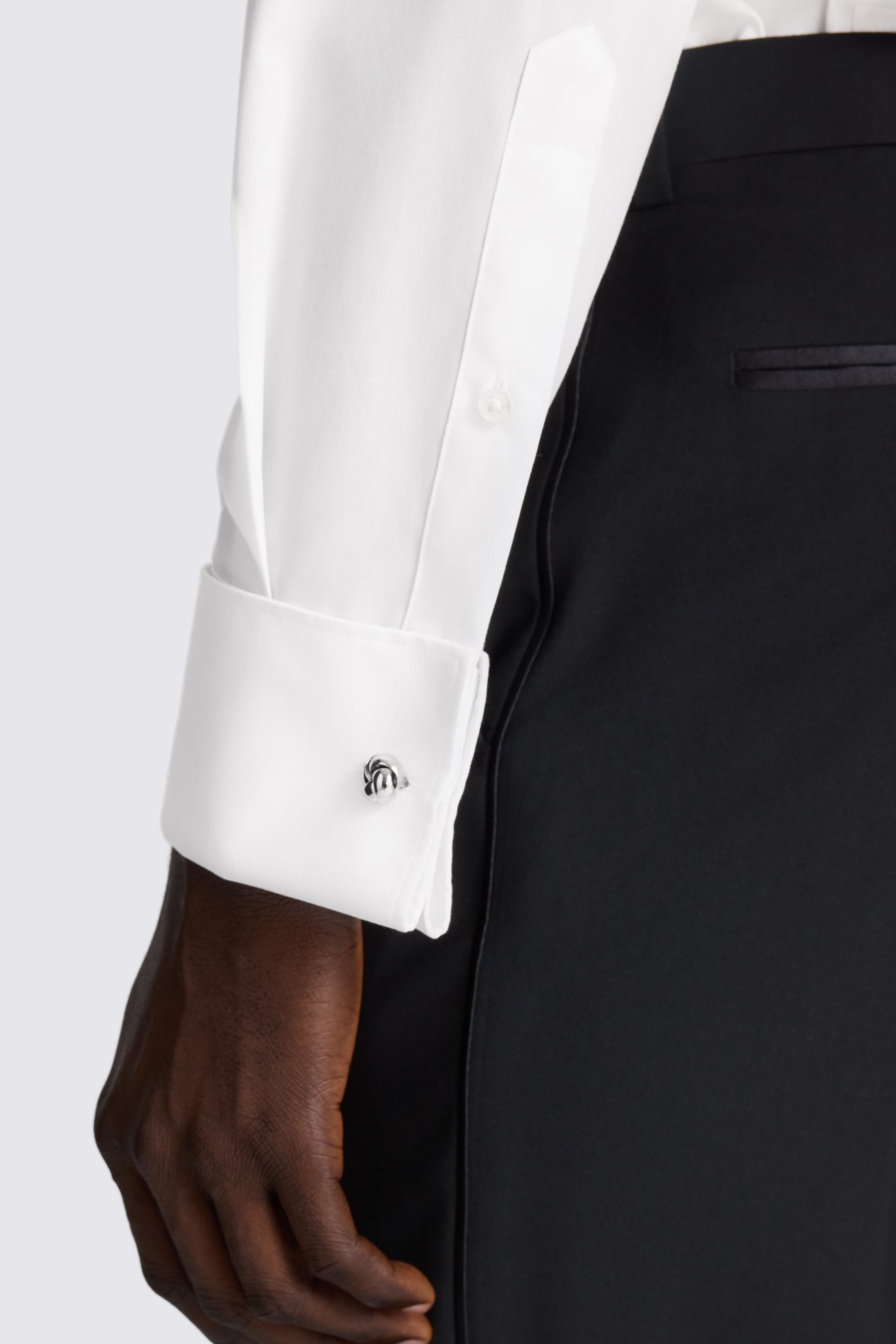 Tailored Fit White Marcella Dress Shirt