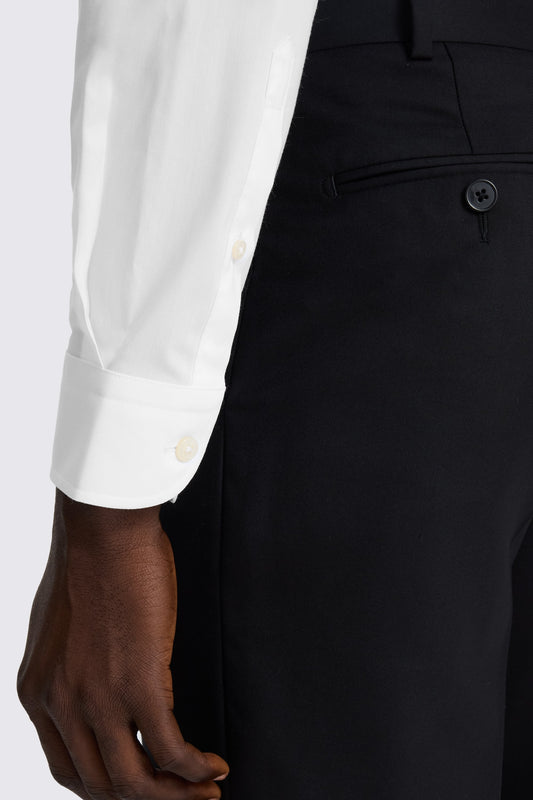 Slim Fit White Stretch Shirt