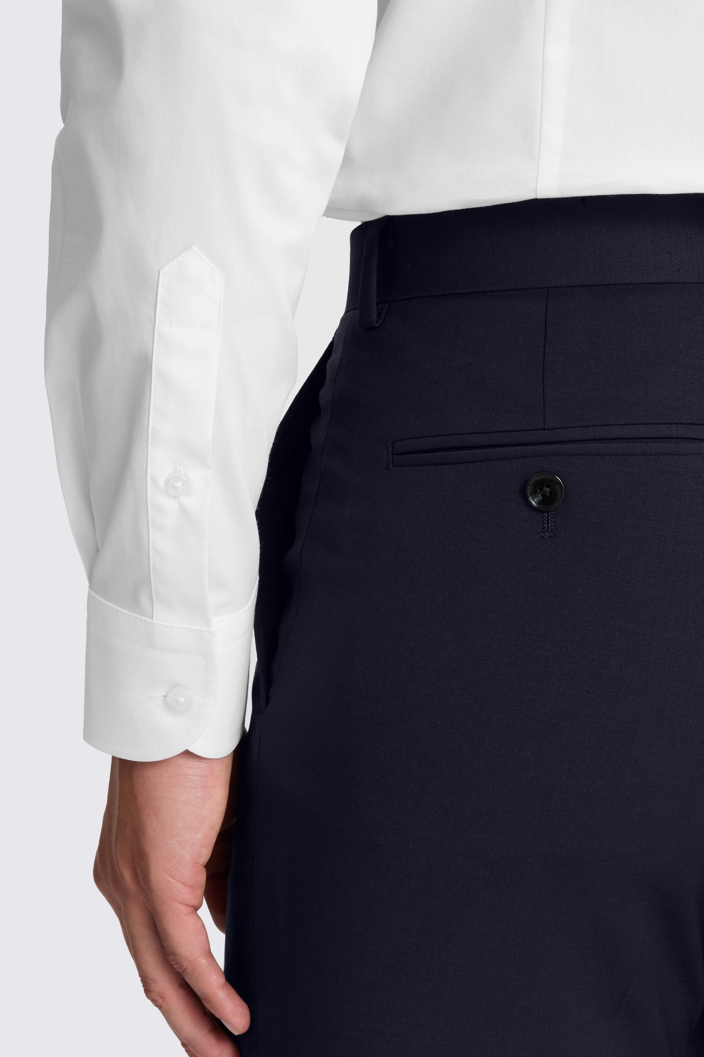 Tailored Fit White Stretch Shirt