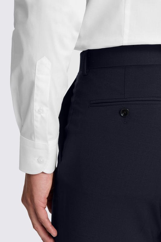 Tailored Fit White Stretch Shirt