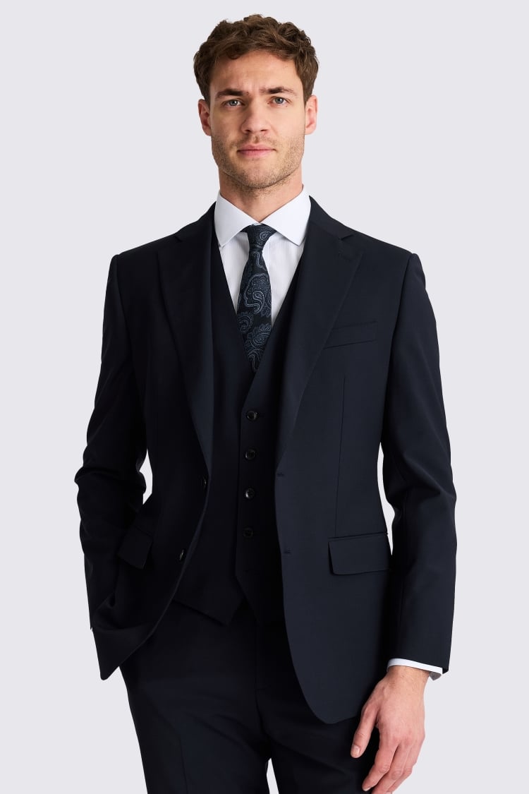 Tailored Fit Navy Performance Suit