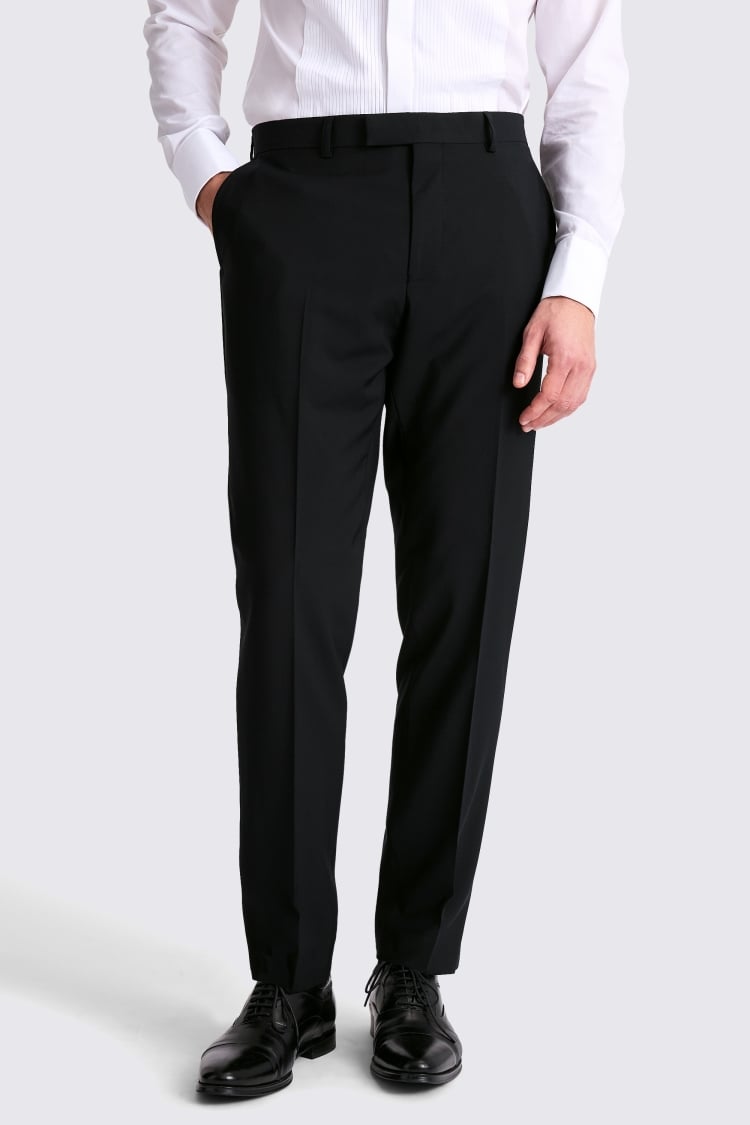 Tailored Fit Black Notch Lapel Tuxedo