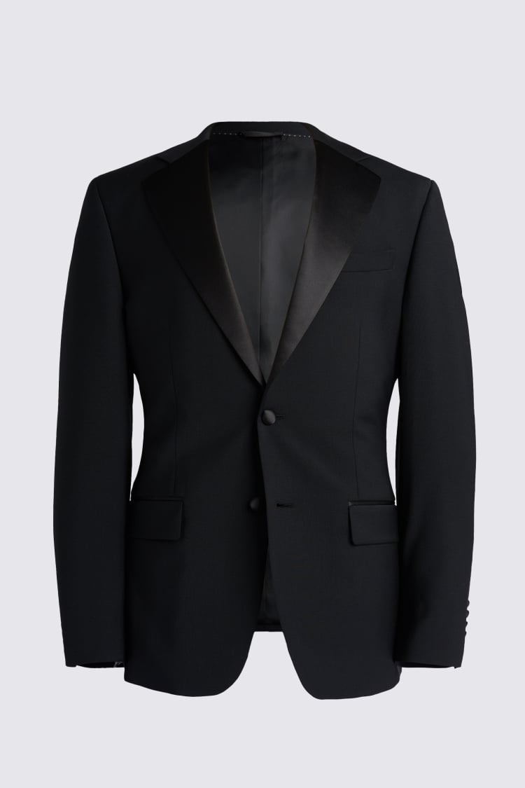 Tailored Fit Black Notch Lapel Tuxedo