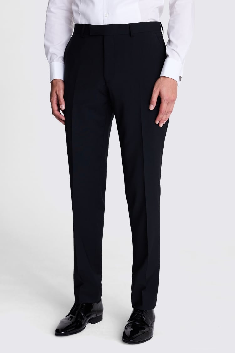 Tailored Fit Black Shawl Lapel Tuxedo Jacket