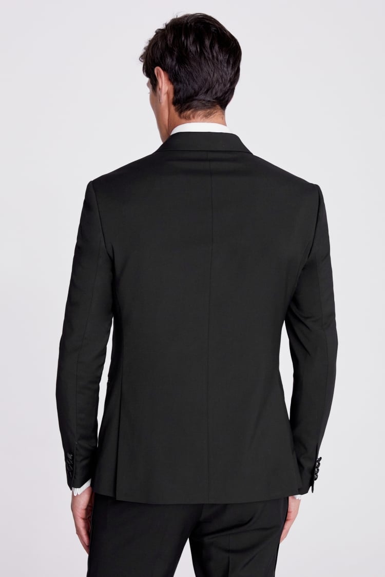 Slim Fit Black Double Breasted Tuxedo Jacket