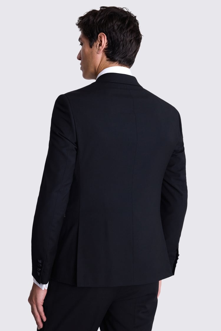 Slim Fit Black Notch Lapel Tuxedo Jacket