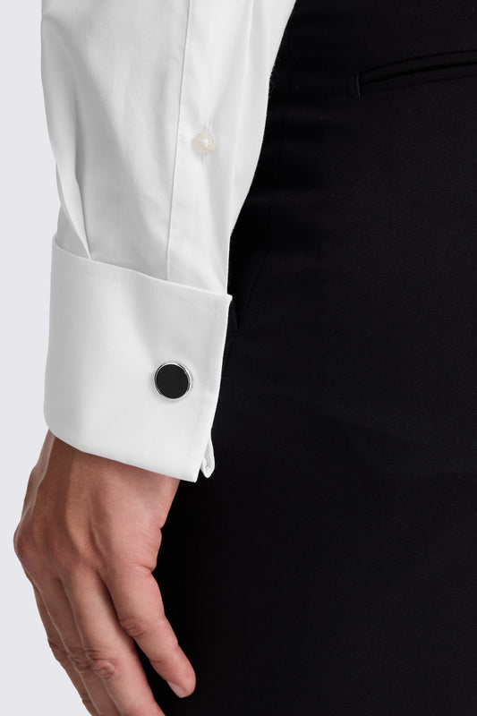 Tailored Fit White Stretch Shirt