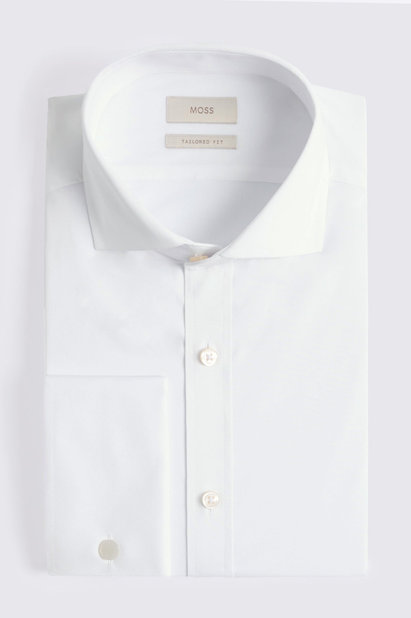Tailored Fit White Stretch Shirt