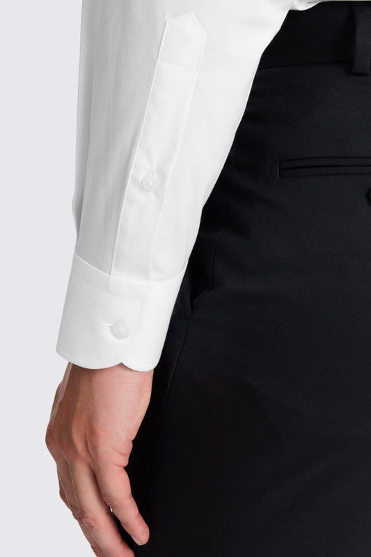 Regular Fit White Stretch Shirt