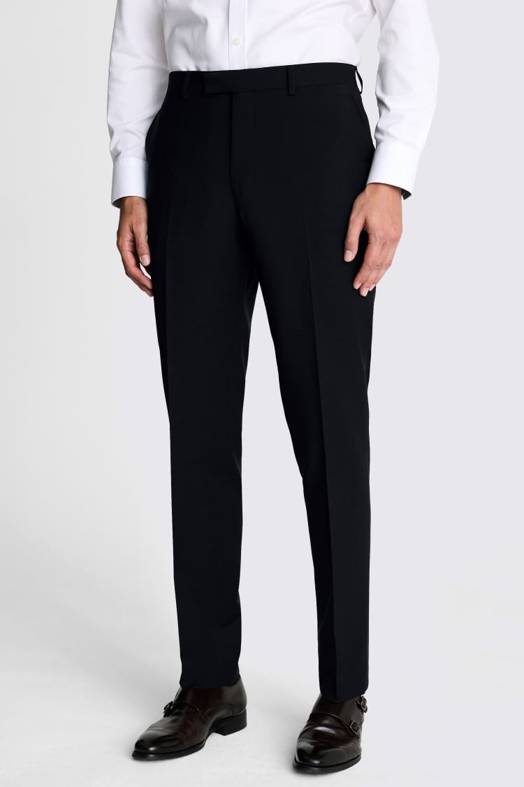 Tailored Fit Black Double Breasted Tuxedo Jacket