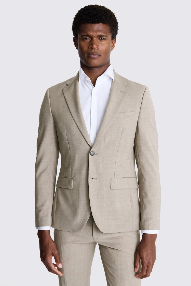 Slim Fit Taupe Performance Suit