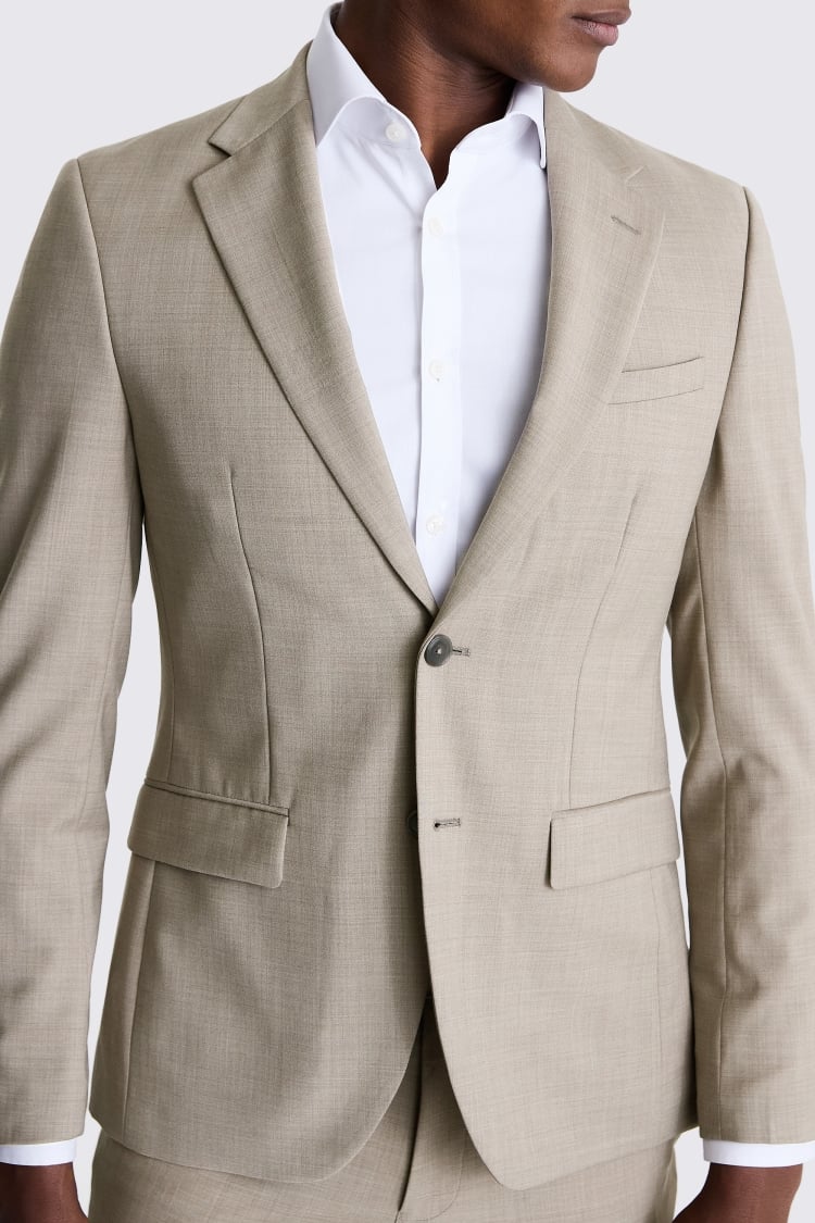 Slim Fit Taupe Performance Suit