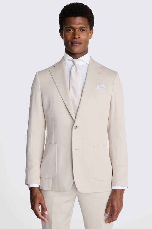 Italian Tailored Fit Light Camel Silk Suit