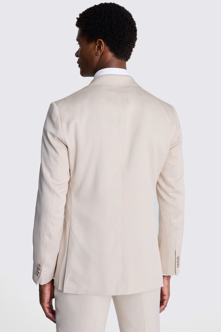 Italian Tailored Fit Light Camel Silk Suit