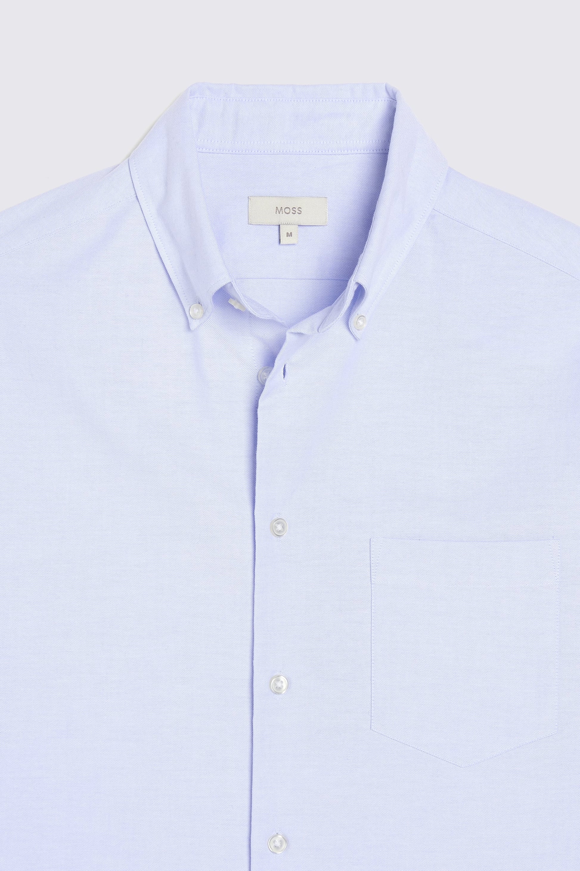 Sky Short Sleeve Cotton Oxford Shirt