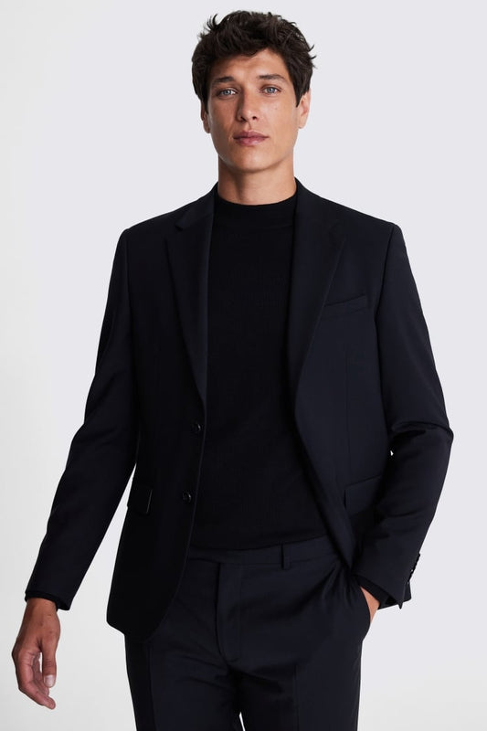 Slim Fit Black Performance Suit
