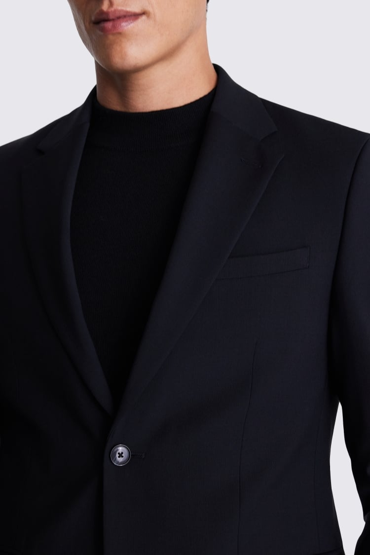 Slim Fit Black Performance Suit