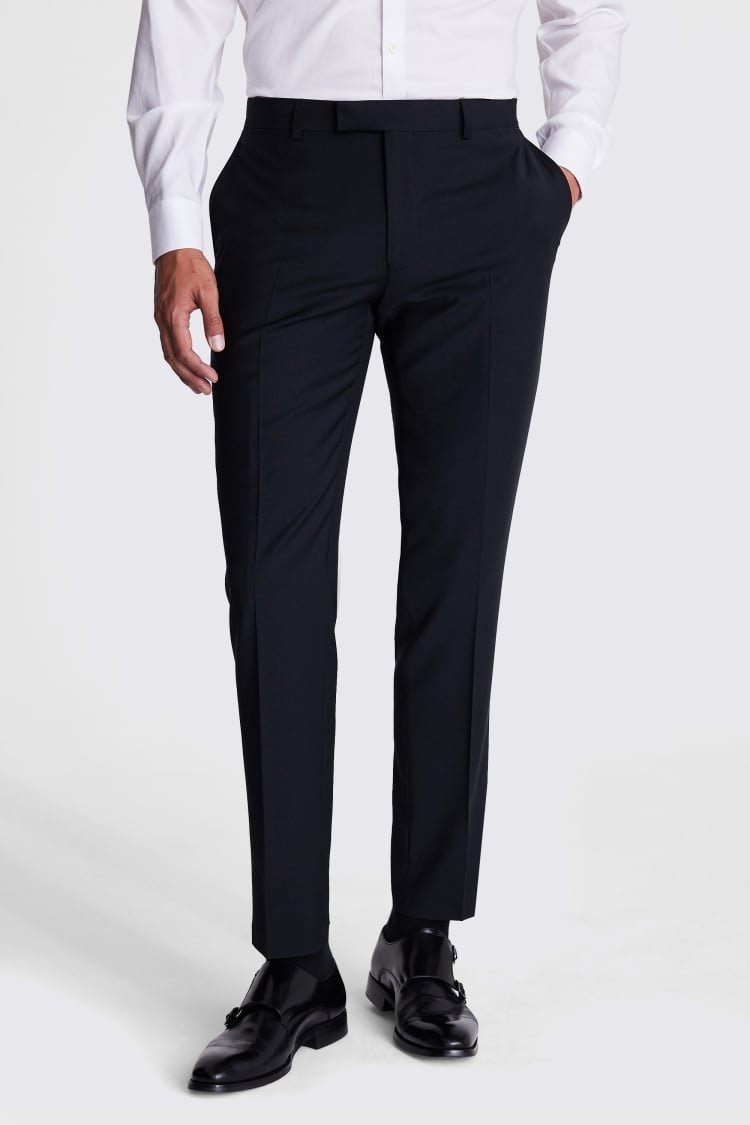 Slim Fit Black Performance Suit