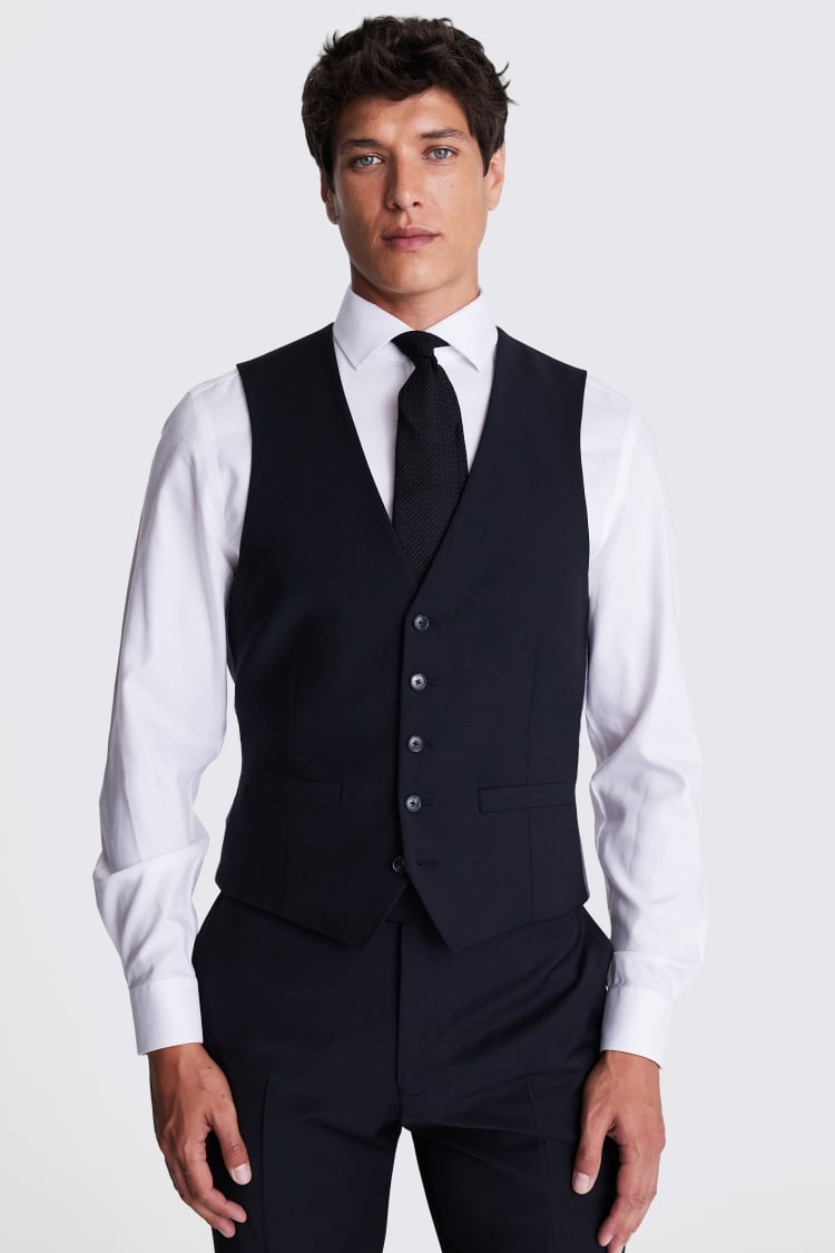 Slim Fit Black Performance Suit