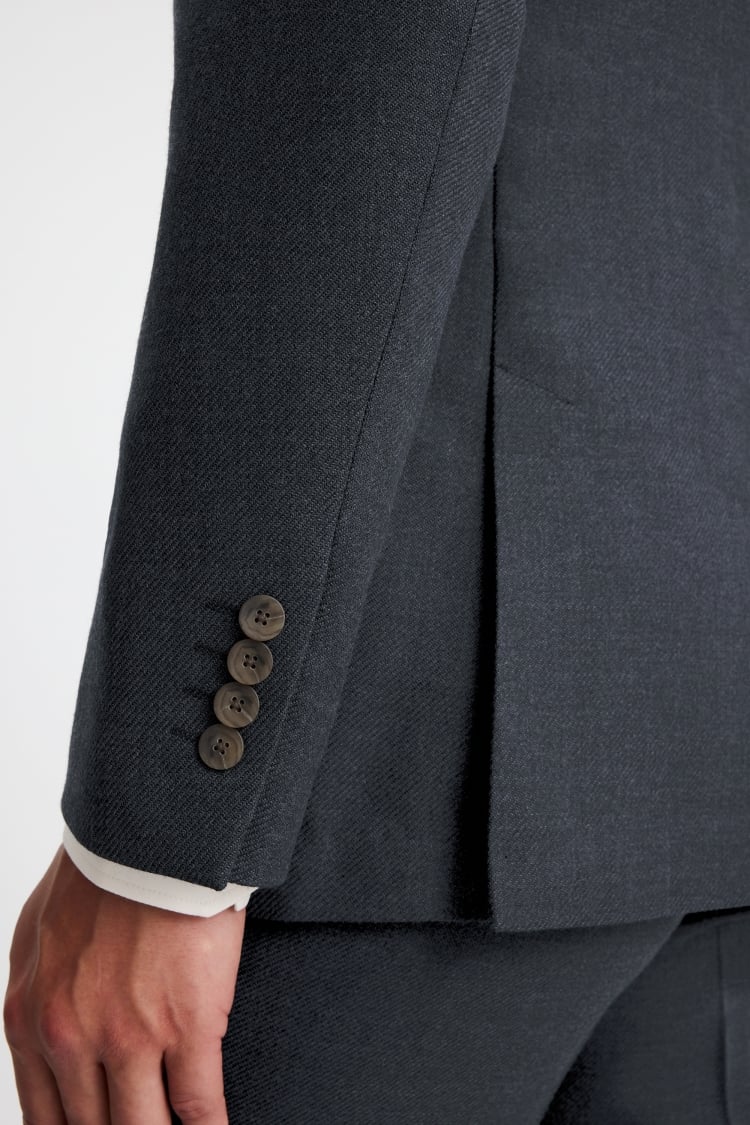 Tailored Fit Blue Twill Suit