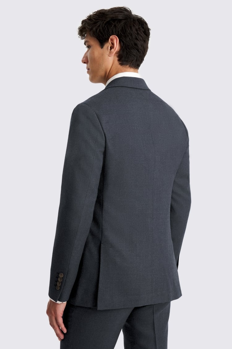 Tailored Fit Blue Twill Suit