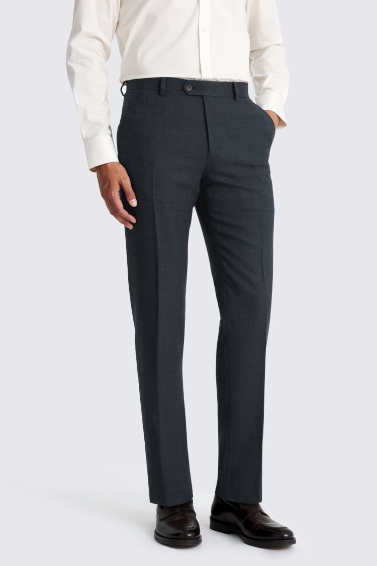 Tailored Fit Blue Twill Suit