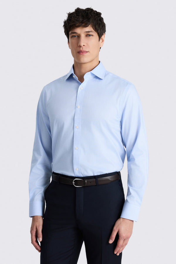 Regular Fit Sky Dobby Stretch Shirt