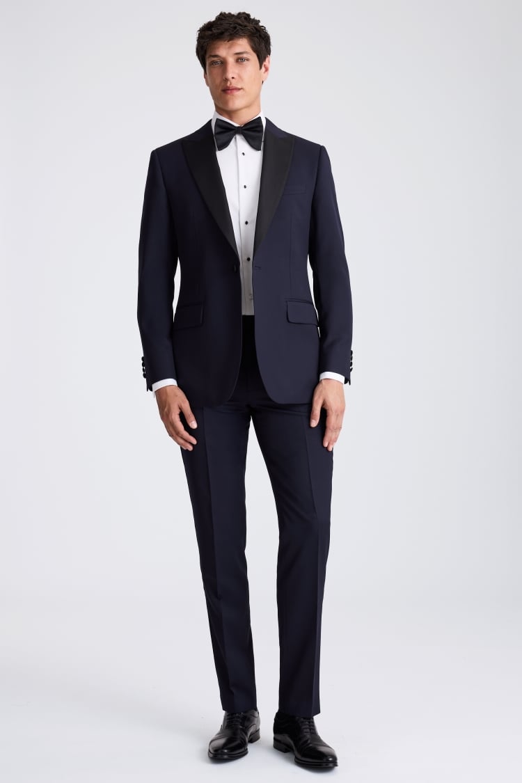 Tailored Fit Midnight Blue Tuxedo Jacket