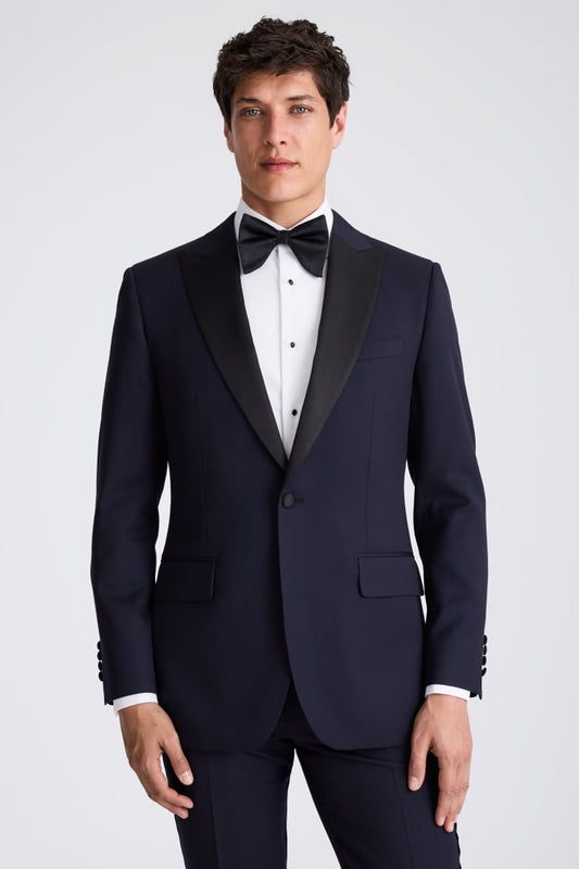 Tailored Fit Midnight Blue Tuxedo Jacket