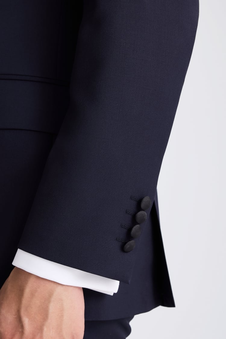 Tailored Fit Midnight Blue Tuxedo Jacket