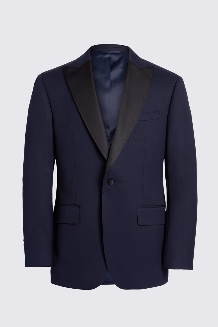 Tailored Fit Midnight Blue Tuxedo Jacket