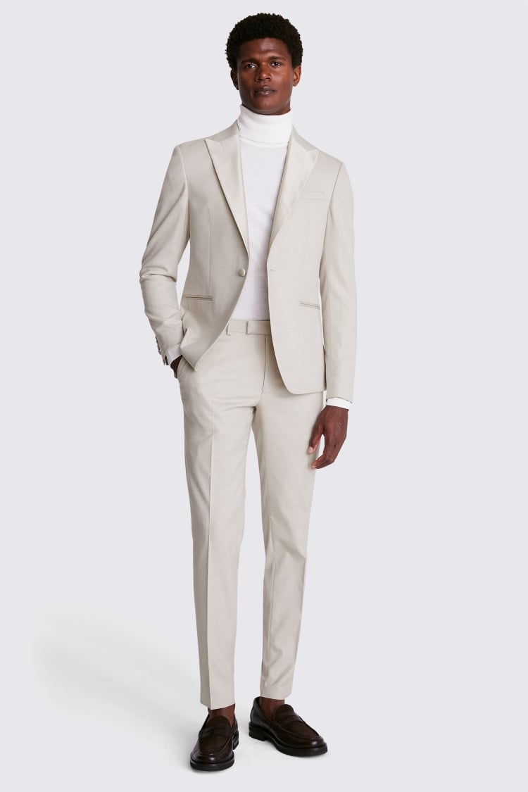 Slim Fit Light Camel Tuxedo Jacket