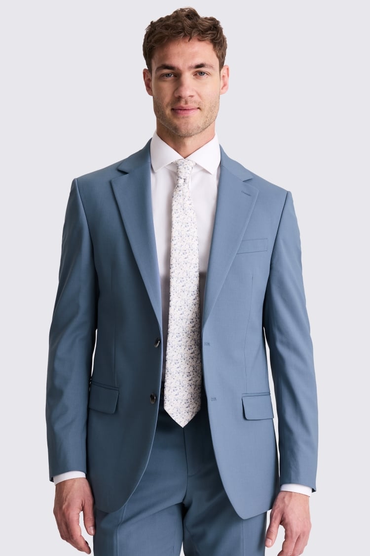 Tailored Fit Blue Suit