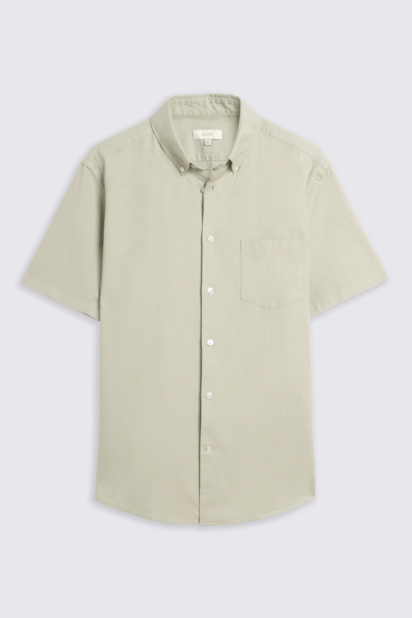 Sage Short Sleeve Cotton Oxford Shirt