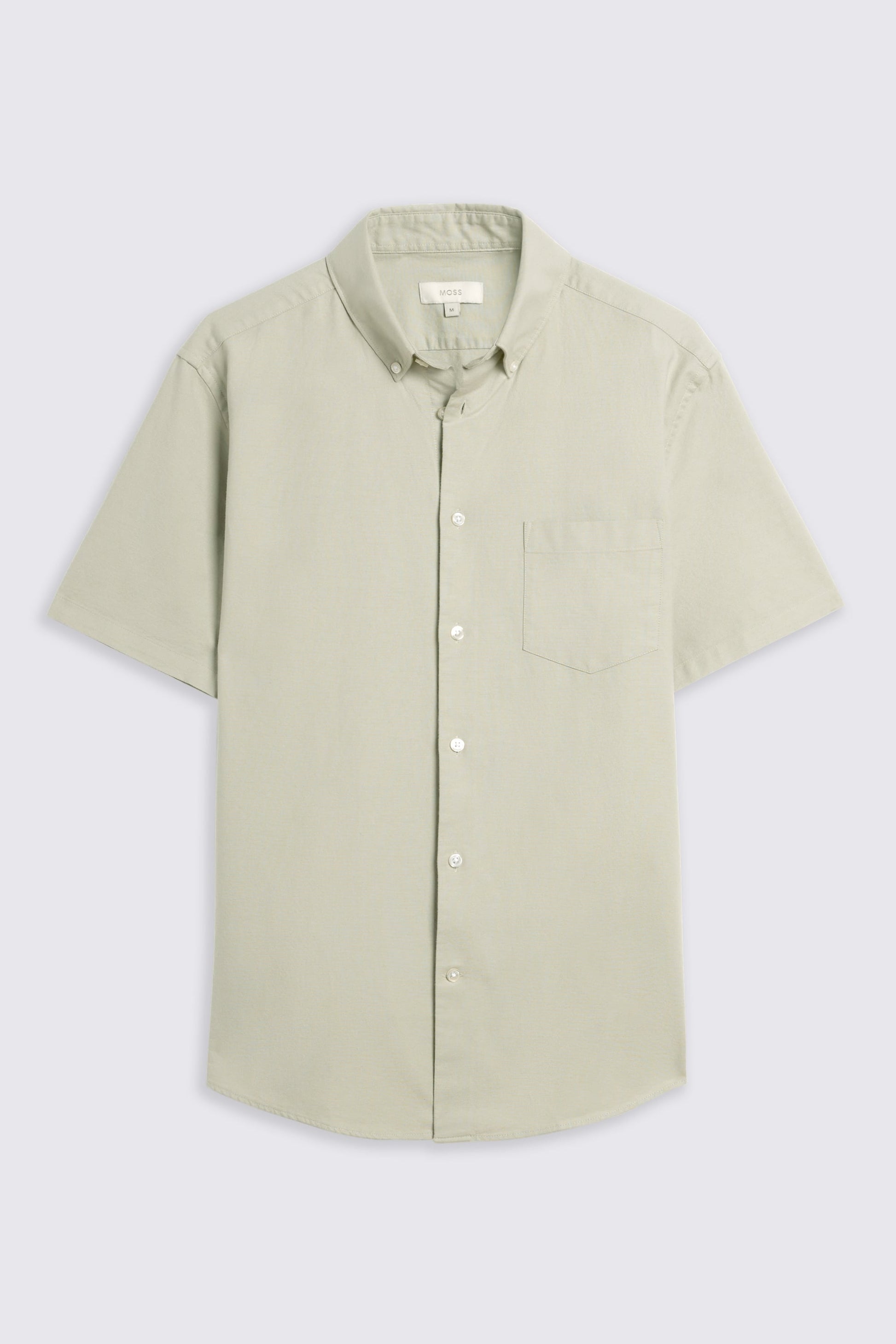 Sage Short Sleeve Cotton Oxford Shirt