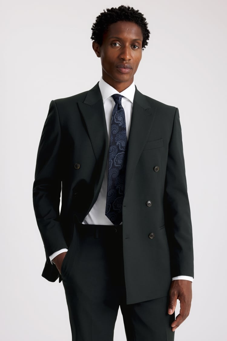 Tailored Fit Dark Teal Performance Suit