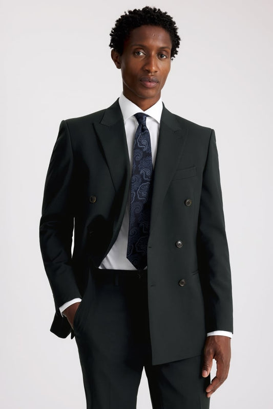 Tailored Fit Dark Teal Performance Suit