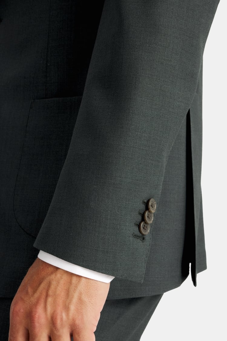 Italian Tailored Fit Dark Green Suit