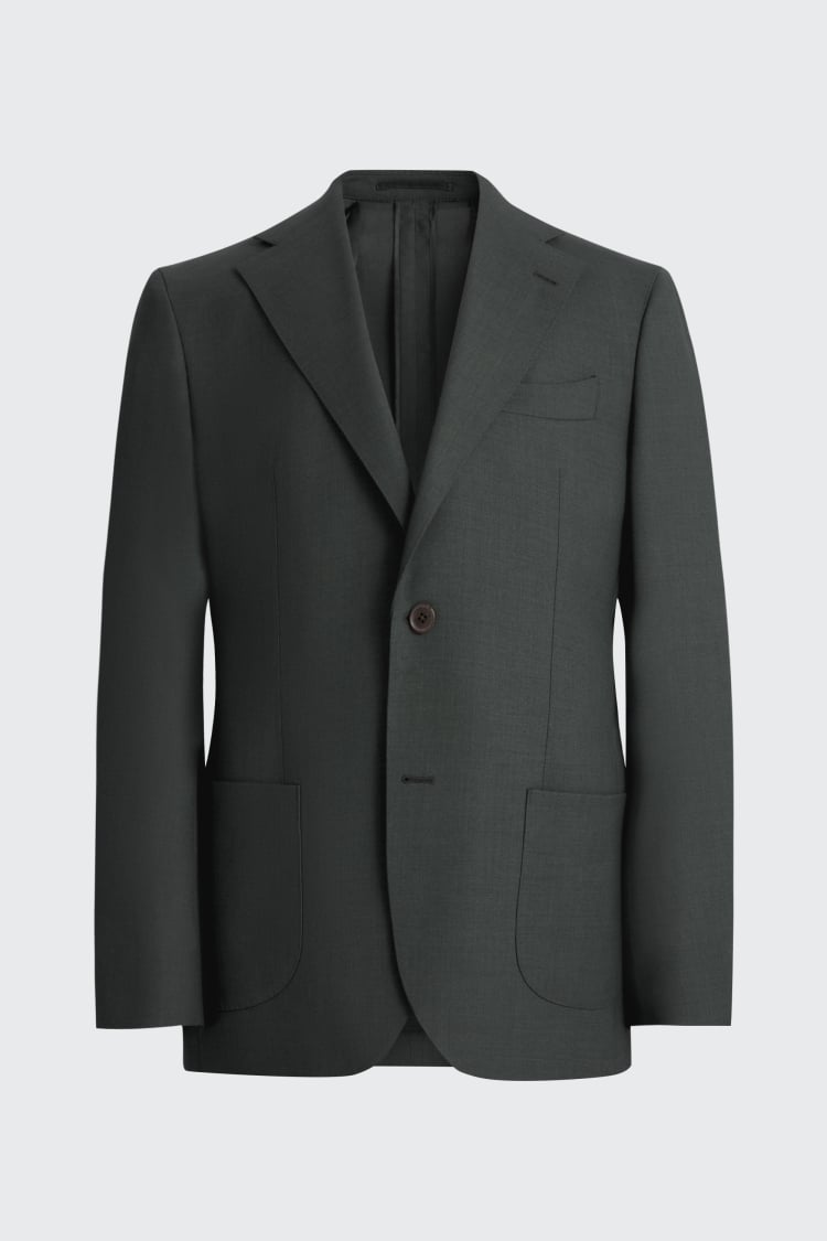 Italian Tailored Fit Dark Green Suit