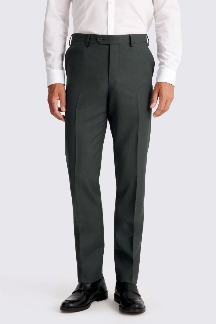 Italian Tailored Fit Dark Green Suit