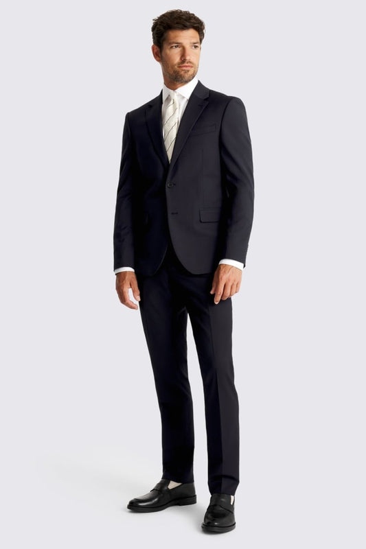 Slim Fit Blue Check Suit