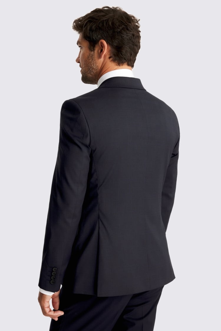 Slim Fit Blue Check Suit