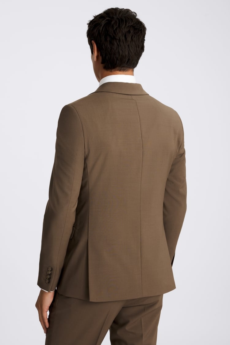 Slim Fit Dark Camel Suit