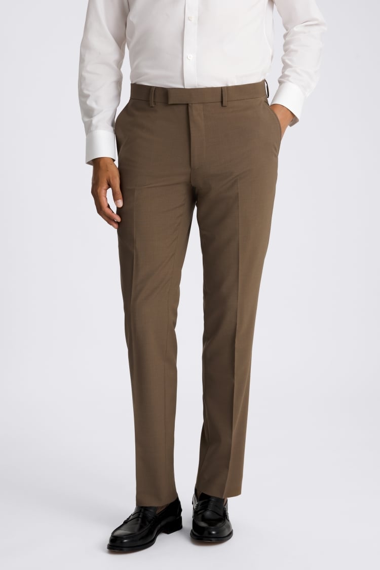 Slim Fit Dark Camel Suit