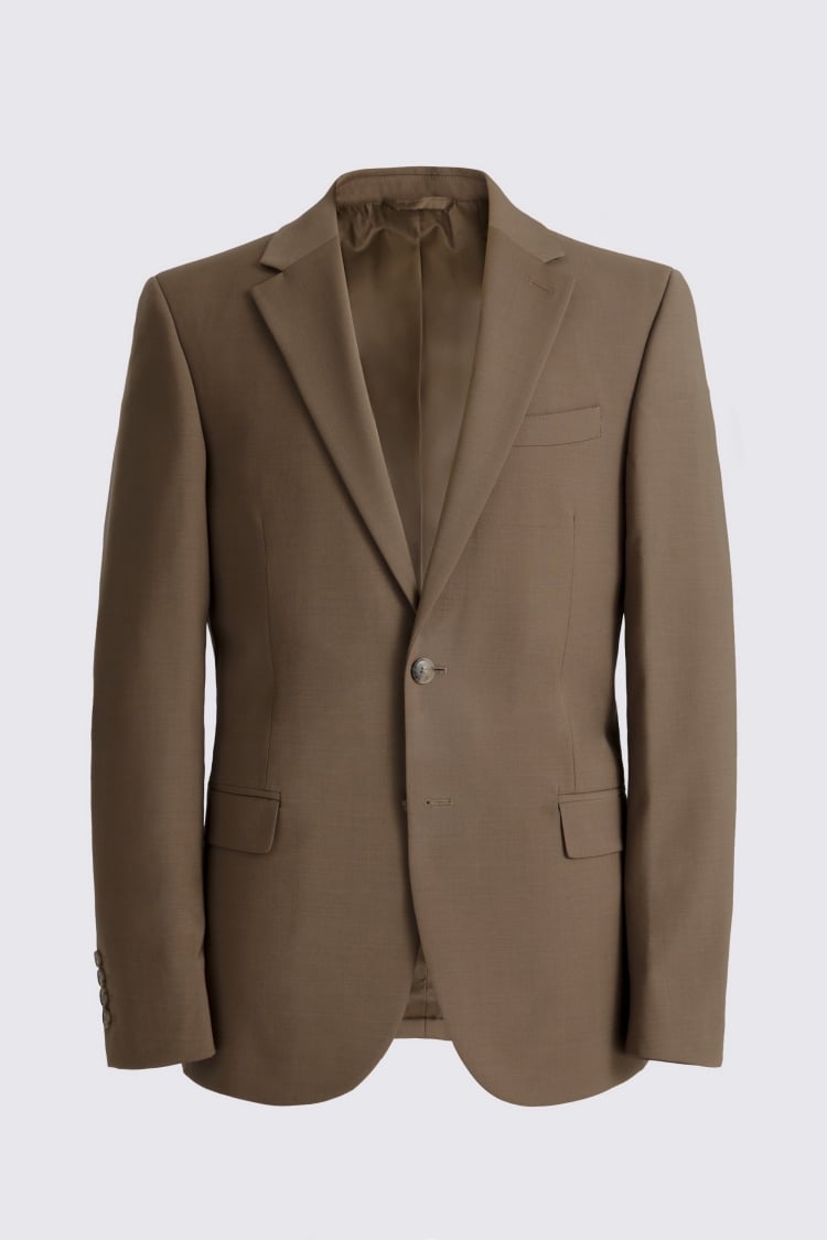Slim Fit Dark Camel Suit