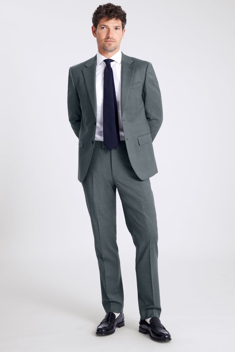Slim Fit Teal Suit
