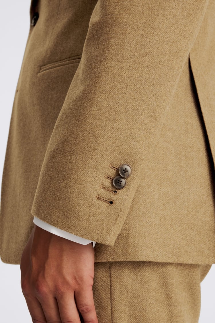 Italian Tailored Fit Gold Flannel Suit