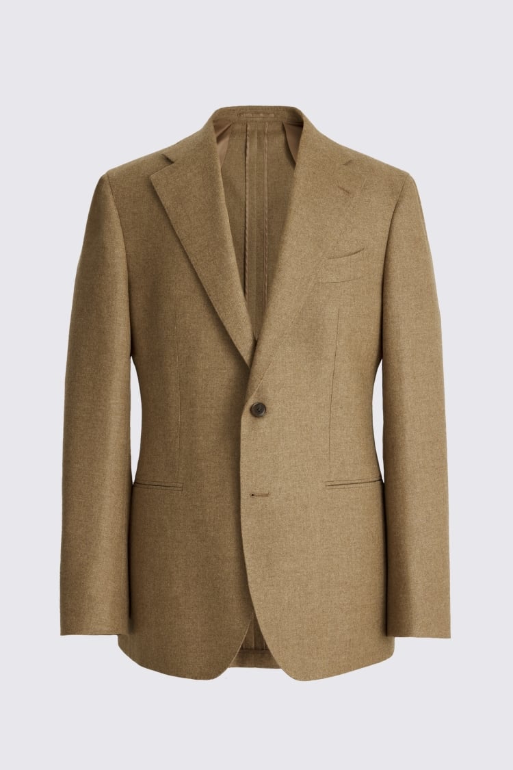 Italian Tailored Fit Gold Flannel Suit